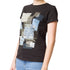 T-shirt nera da donna con stampa animalier Swish Jeans, Abbigliamento Donna, SKU c812000099, Immagine 0